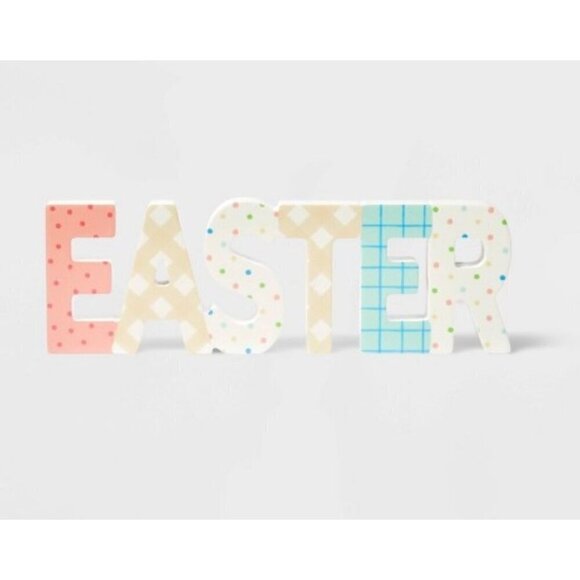 Target Free Standing Easter Wood Letters Sign Spritz™ Holiday Home Decor  B31 - Picture 1 of 9